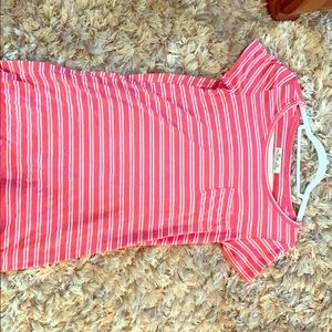 Striped T-shirt dress